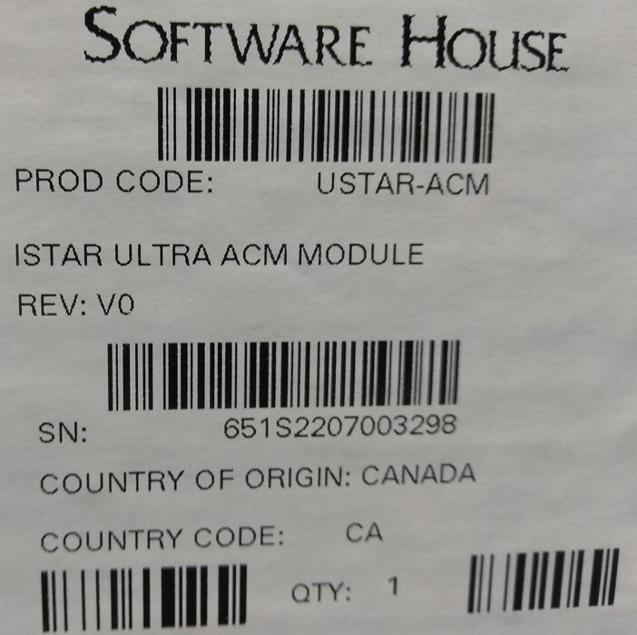 Software House USTAR-ACM iSTAR Ultra 8-Reader Access Control Module NEW