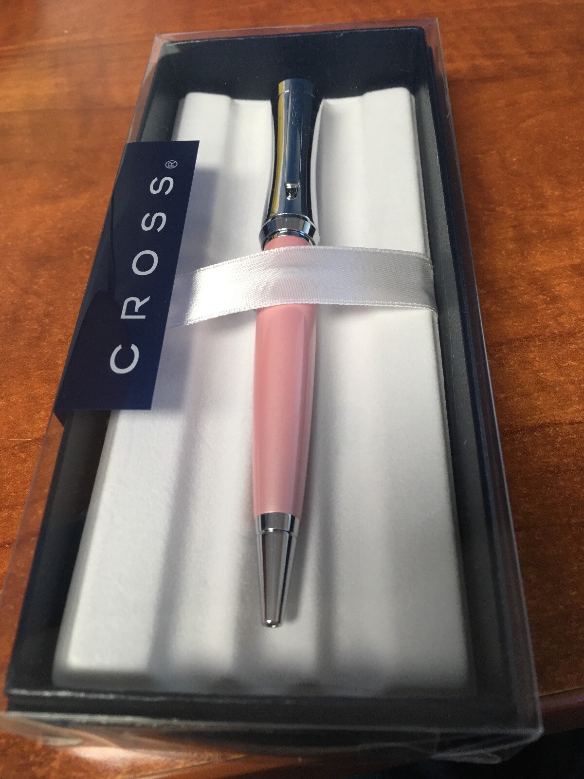 Cross Parasol Chrome and Pink Twist Ballpoint Pen