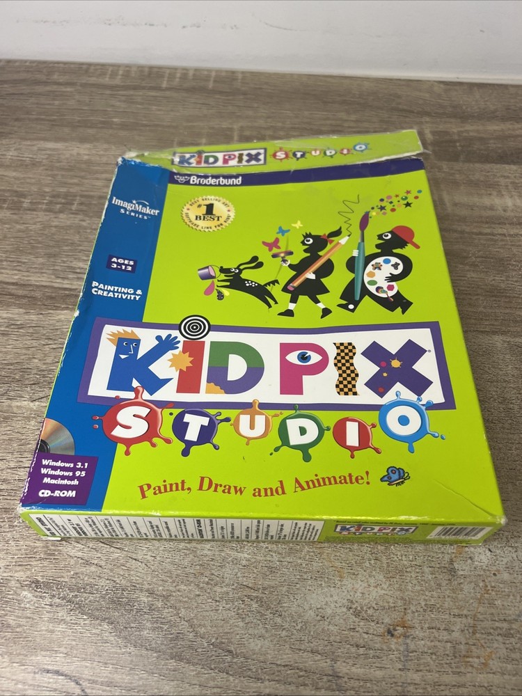 KID PIX Studio Big Box - Image Maker Edition - Rare!