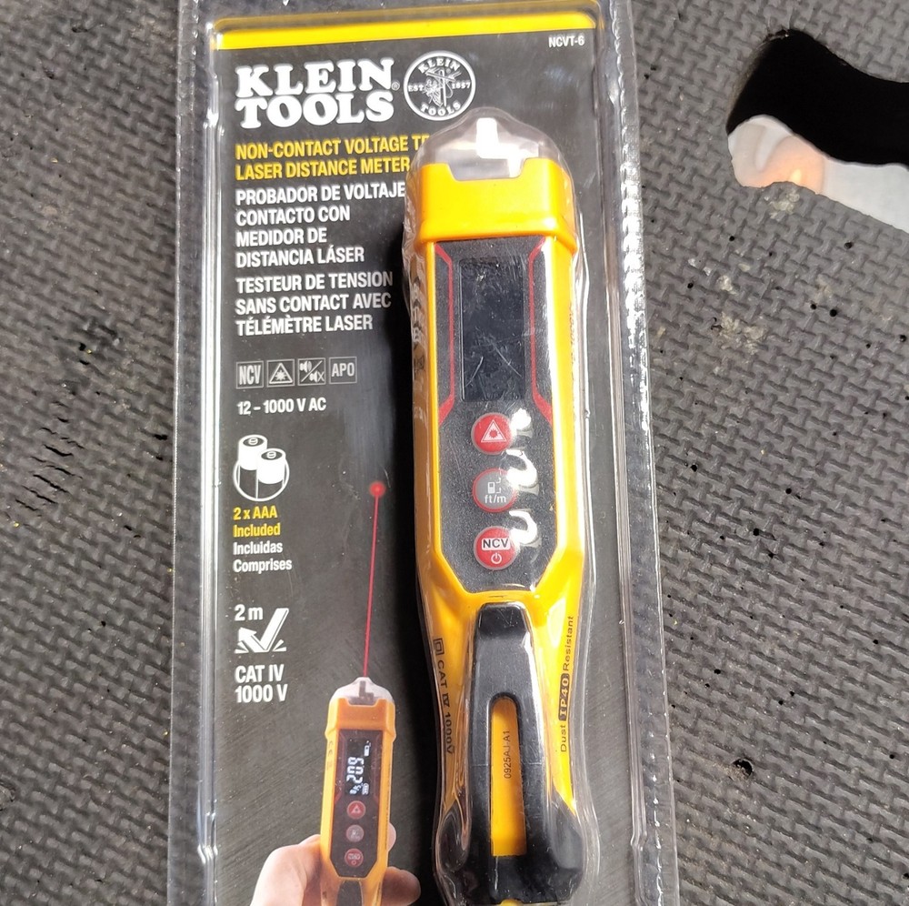 Klein Tools NCVT-6 Voltage Tester & Laser Distance Meter with LED Indicator