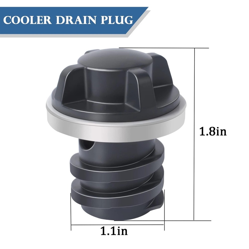 Cooler Drain Plug Replacement for YETI,Cooler Compatible with Black
