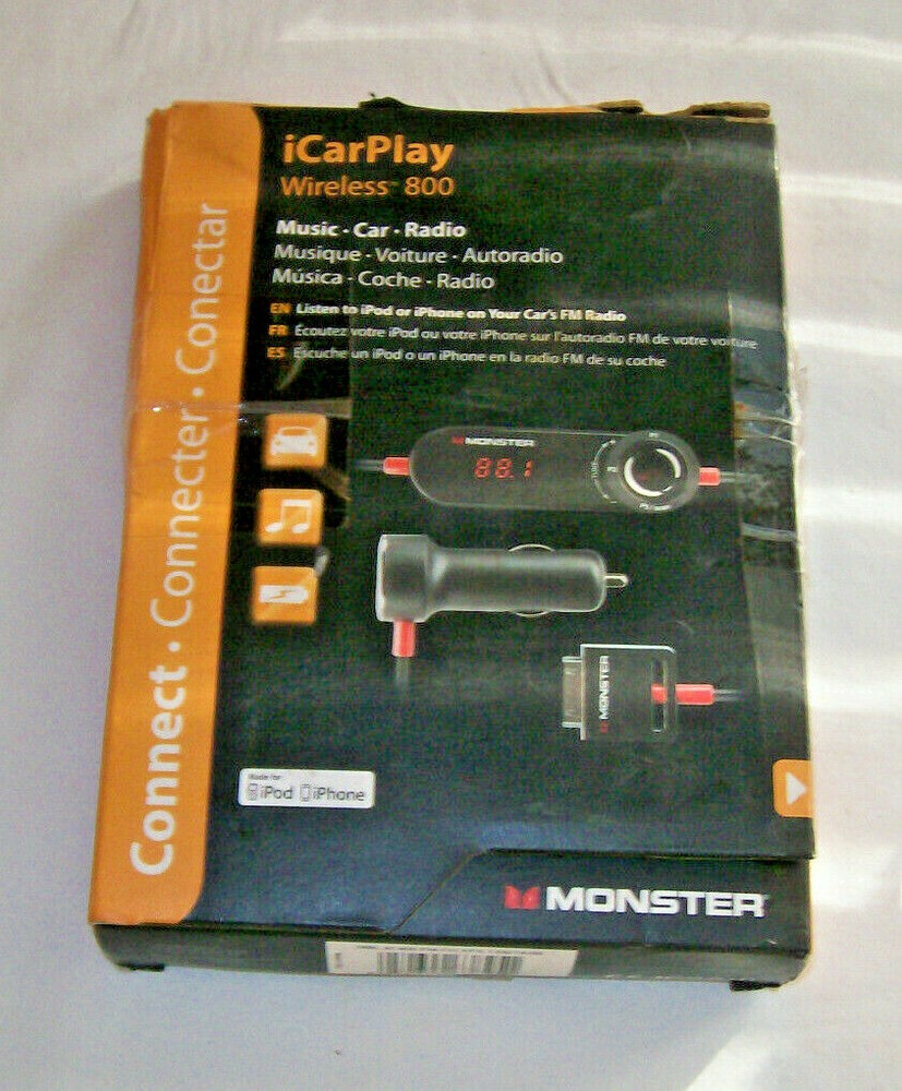 MONSTER iCarPlay Wireless 800 iPod iPhone Radio Transmitter /Charger