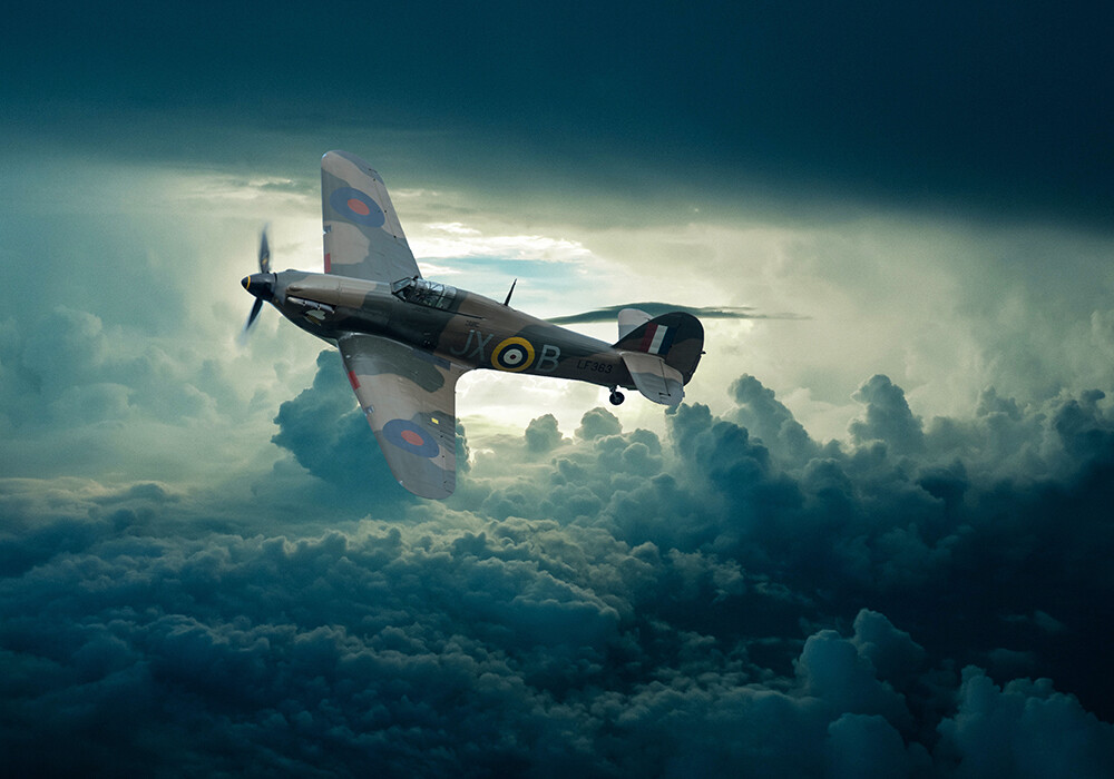 BBMF Hawker Hurricane, canvas prints various sizes free delivery