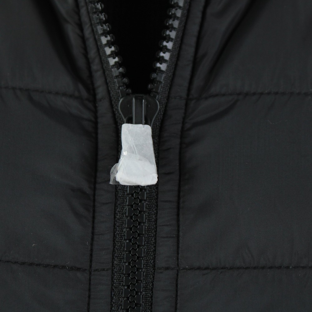 Patrick Assaraf NWOT Quilted Mixed Media Jacket Size Large In Solid Black