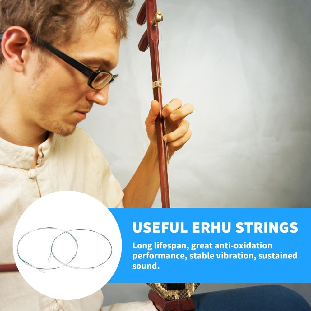 2 Pcs Practical Erhu Strings Changing Kit Accessories Durable Parts