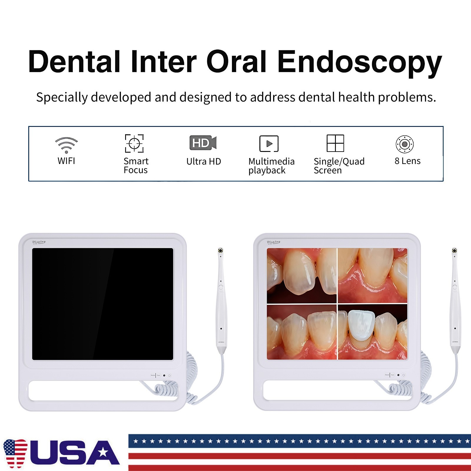 Endoscope Digital Viewer Intraoral Camera for Dental Chair Wifi Monitor