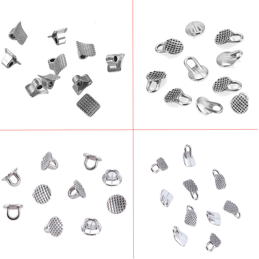 10/ Dental Direct Bond Eyelet/Traction Hook Round/Rectangular Monoblock Inblock