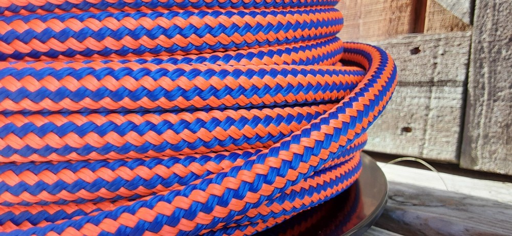 1/2 " x 50 ft. Double Braid-Yacht Braid Polyester Rope. US Made