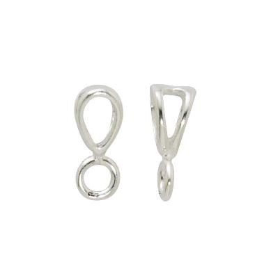 2 Sterling Silver Open Ring Cut Out Bails