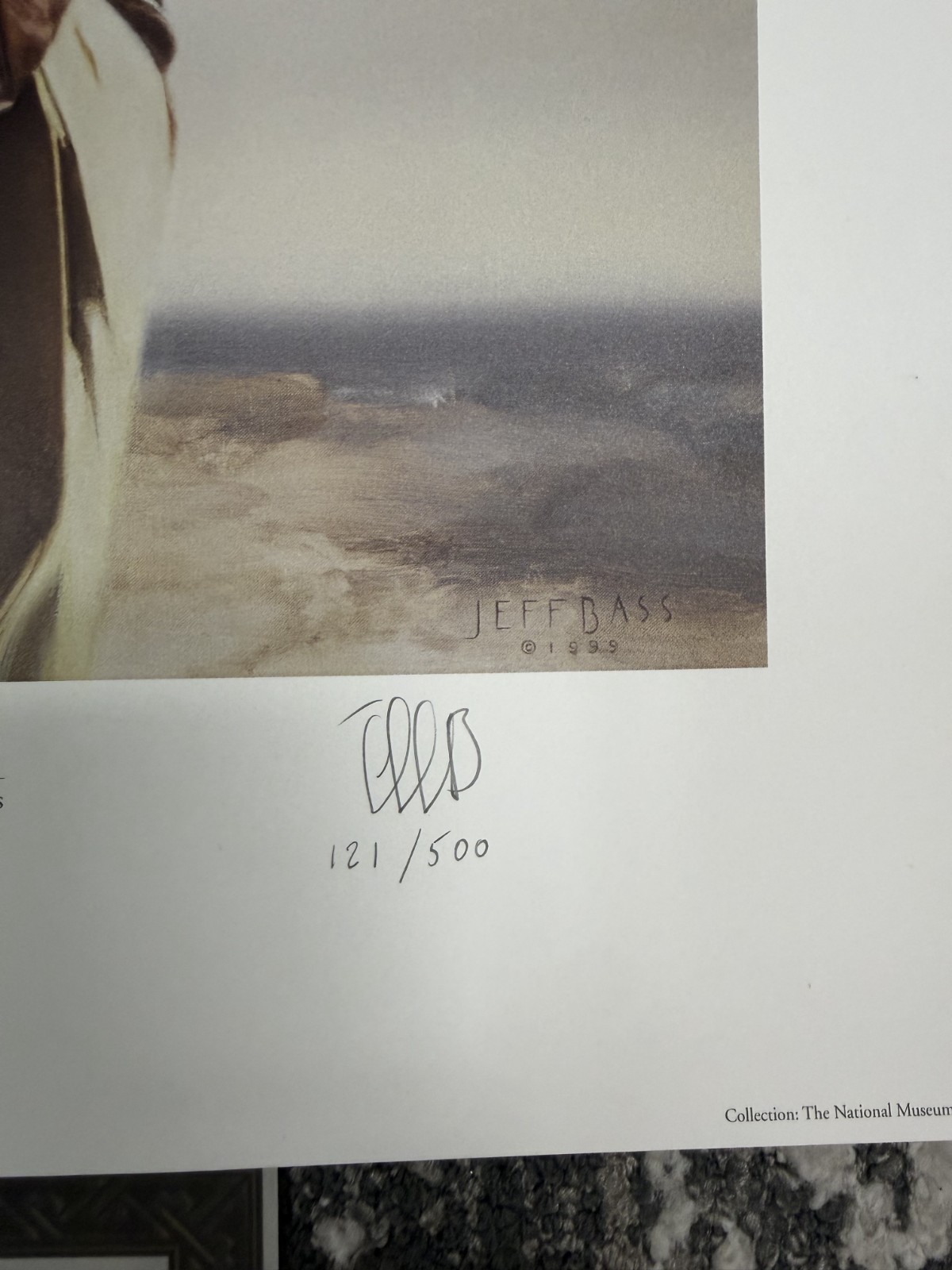 George W. H. Bush Signed "Commander in Chief Lithograph COA 18x24