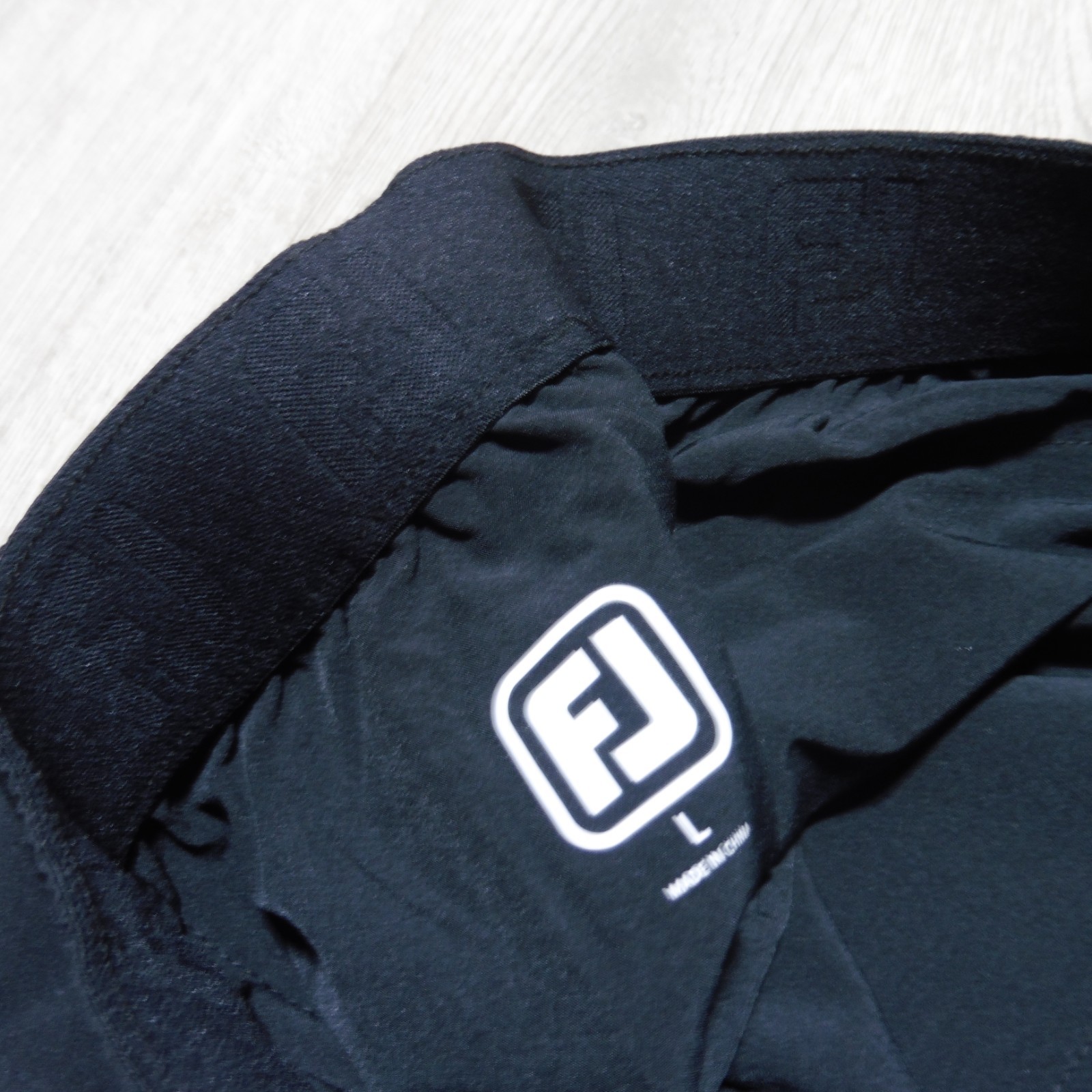 FOOTJOY Mens M L XL 2XL SHORTS BLACK GOLF WORKOUT TRAINING 8" POLYESTER SPANDEX