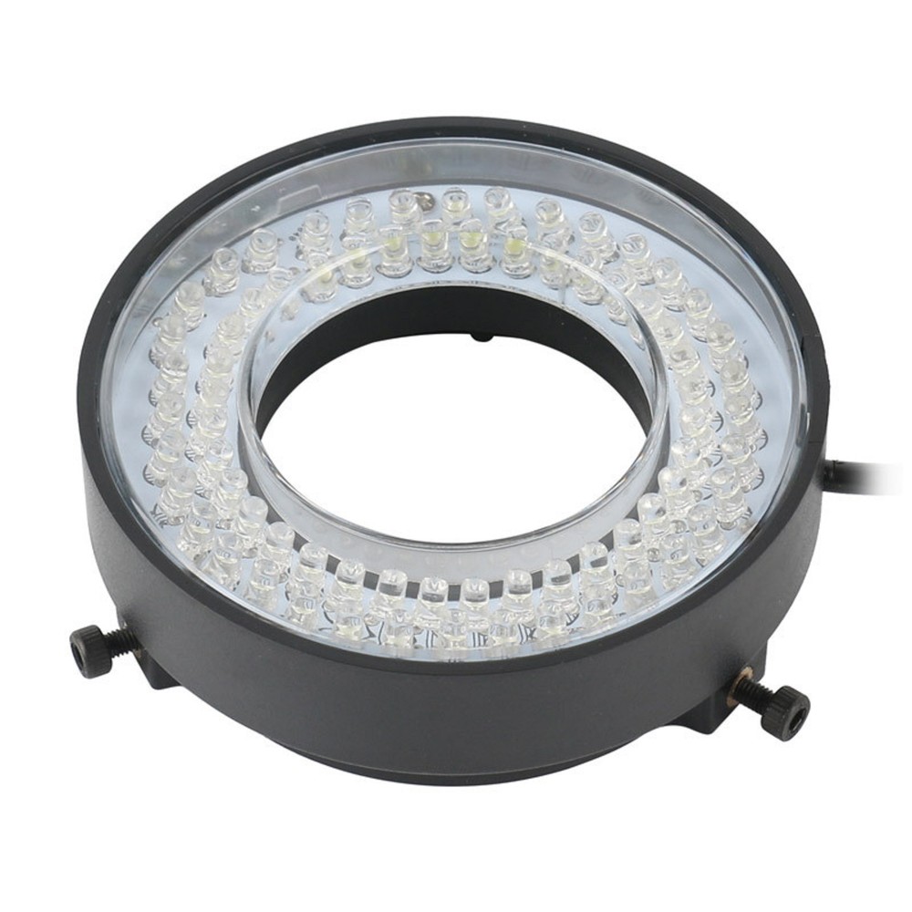 6500K-7000K USB 72 LED Ring Light Microscope Illuminator Adjustable Focus Lamp