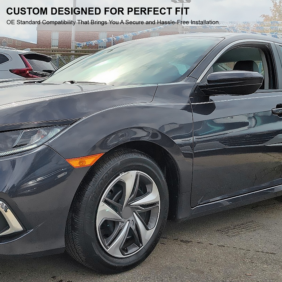 Left/Driver Side Fits 2016-2020 Honda Civic 3-Pin Power Adjustable View Mirror