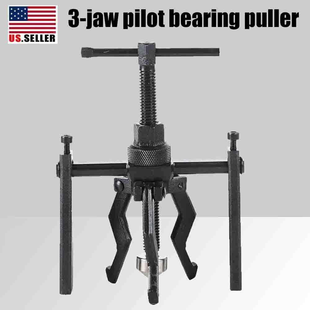 3 Jaw Pilot Bearing Puller Inner Wheel Gear Extractor Bushing Remover Tool Kit