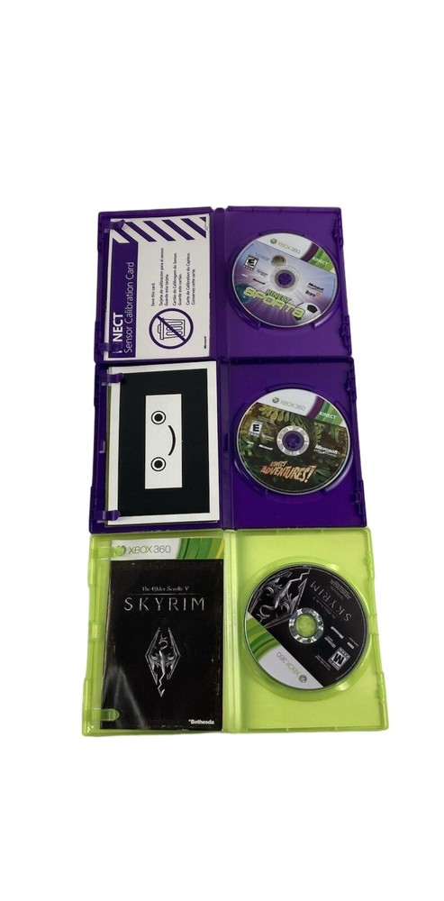 Microsoft Xbox 360 Console Bundle HDMI Compatible - AV Cables Included - Working