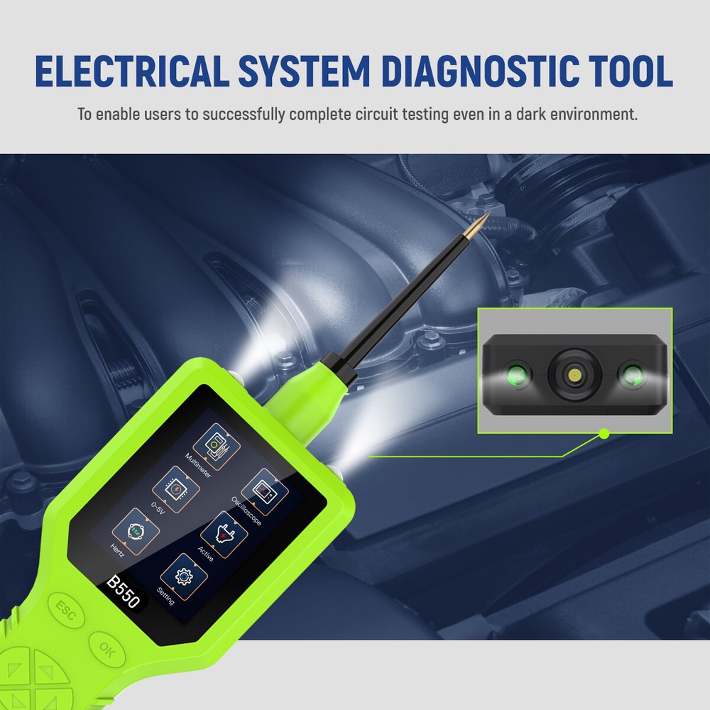12V/24V Car Circuit Tester Electrical System Voltage Tester AVOmeter Multimeter