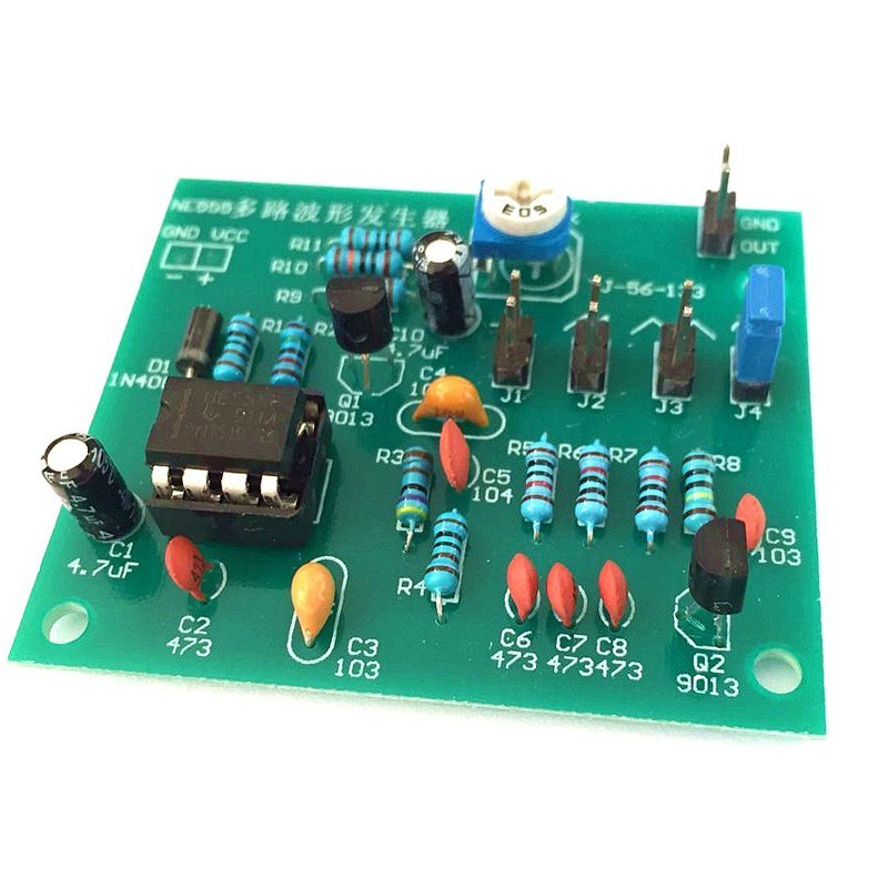 NE555 Multi-Channel Waveform Generator Module Sine Triangle Square Wave-DIY Kits