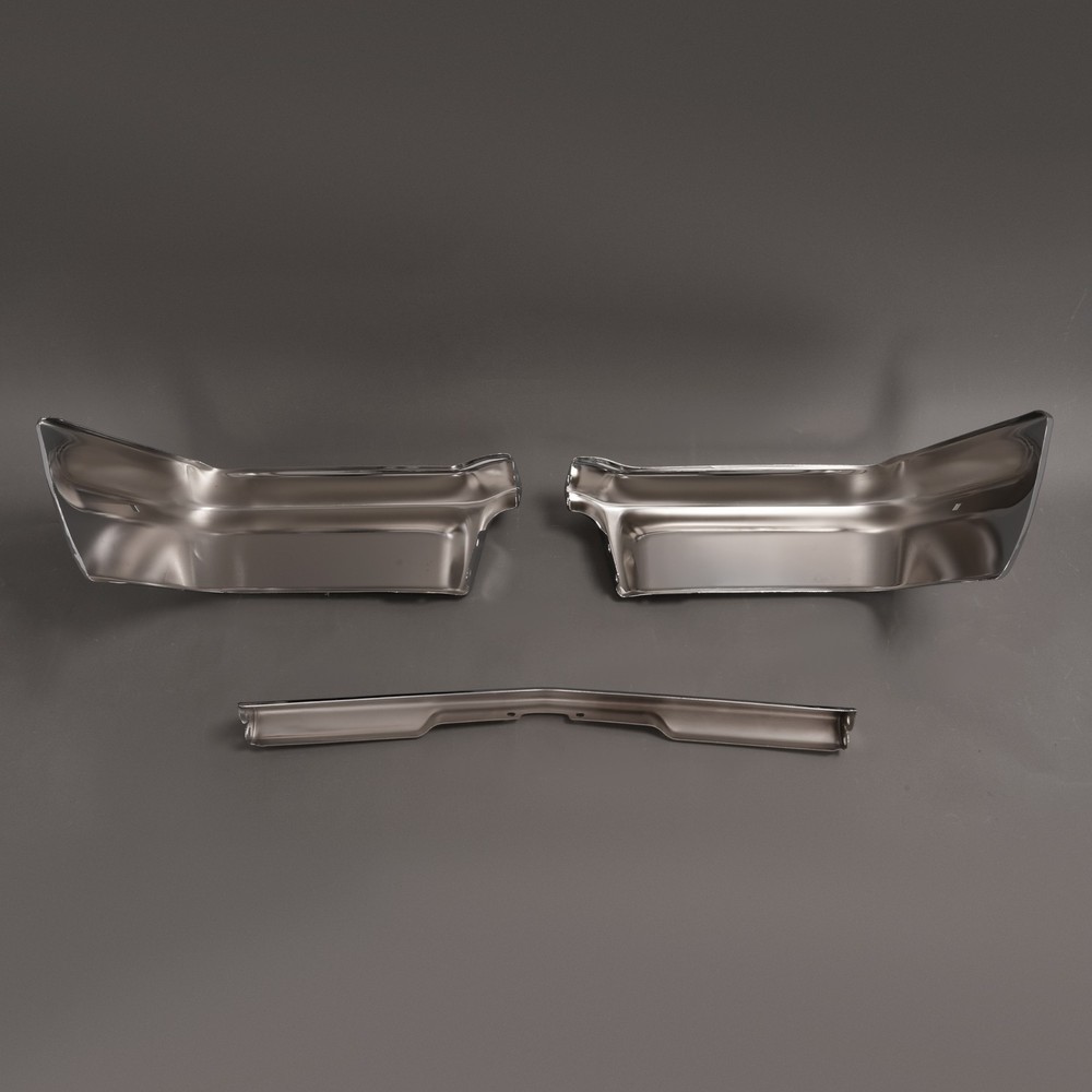 Chrome Front Bumper Panel Replacement Triple Set For Chevy Impala 1963 3PCS