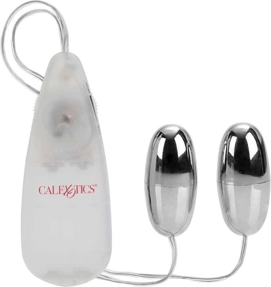 Pocket Exotics Vibrating Double Silver Bullets