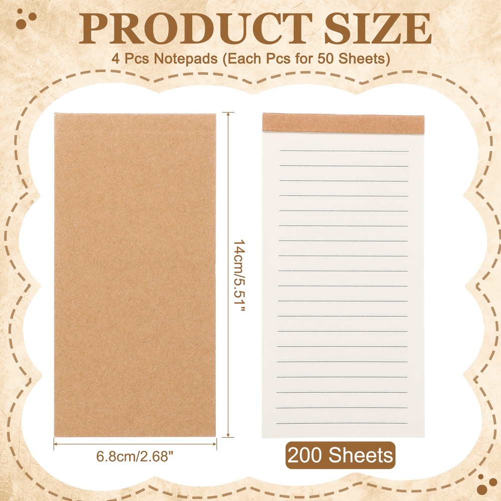 8 Pcs Small Notepads Portable Field Notes for Work Office,Lined