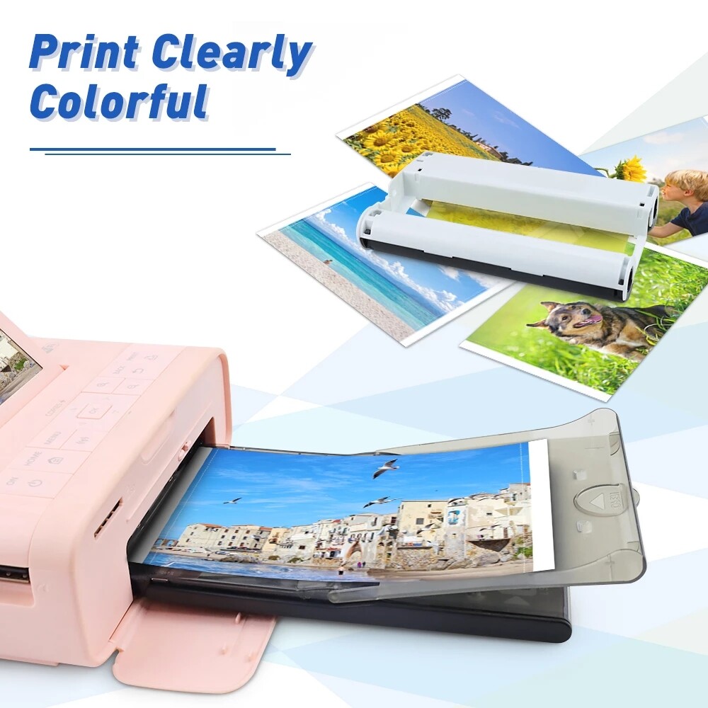 Canon Selphy CP1500 CP1300 CP1200 4x6 108 sheet Color Ink Paper Set KP-108IN lot