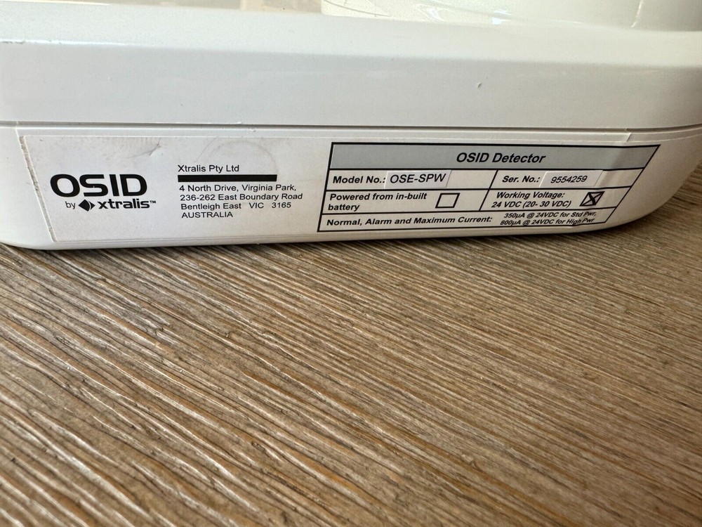 Xtralis OSID Smoke Detector - PM: OSE-SPW