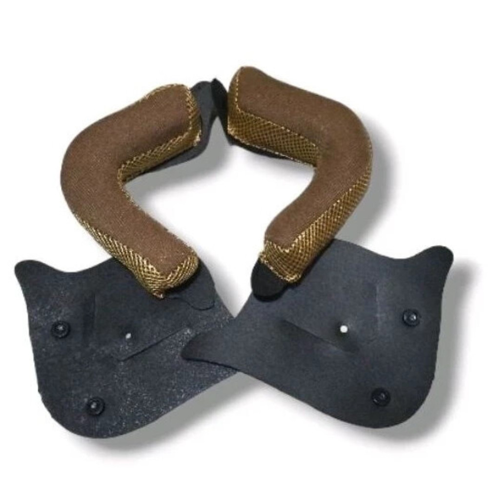 Universal Motorcycle Vintage Foam Helmet Full Set Inner Padding Strap Accessory