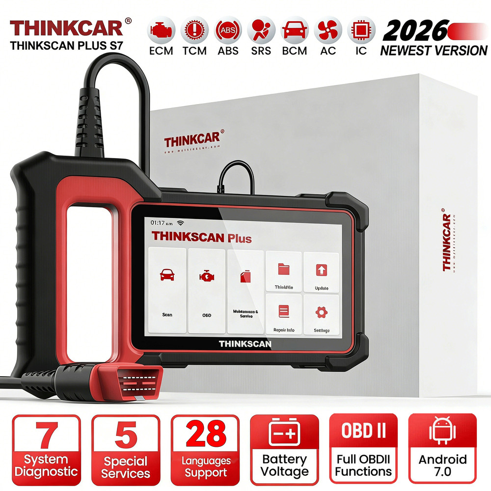 THINKSCAN PLUS S7 Car System Diagnostic Scanner Full OBD2 Scan Tool 5-Free Reset