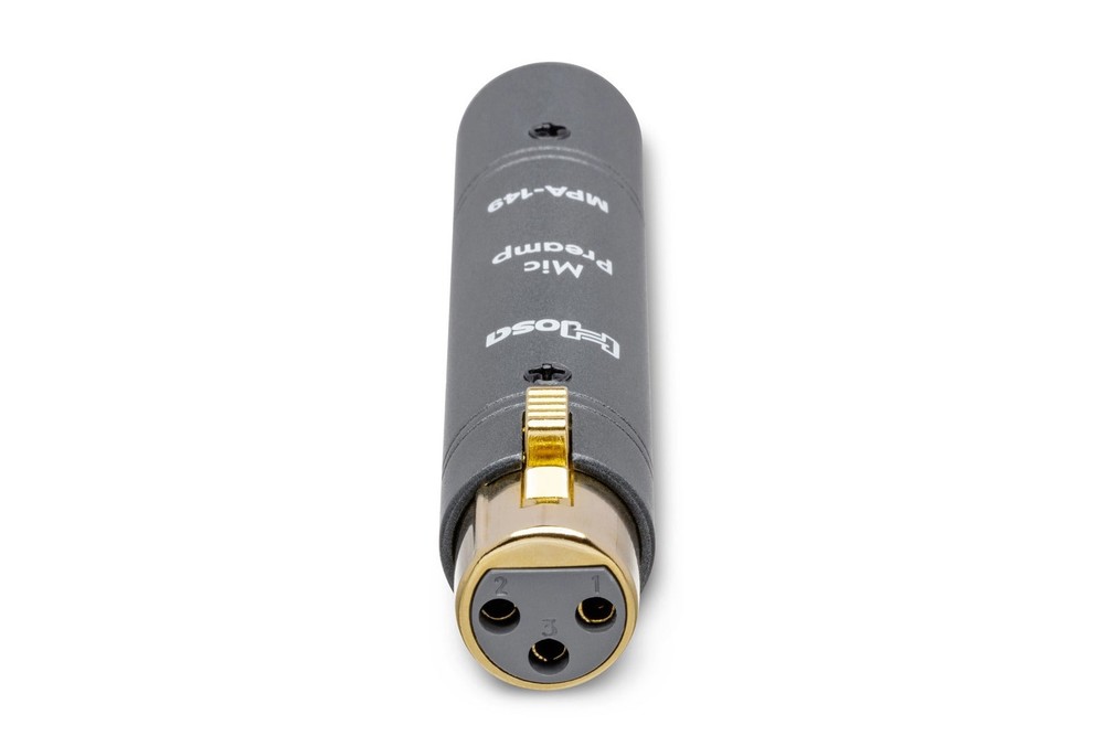 Hosa MPA-149 Active Inline Microphone Preamplifier for Dynamic & Ribbon Mics XLR