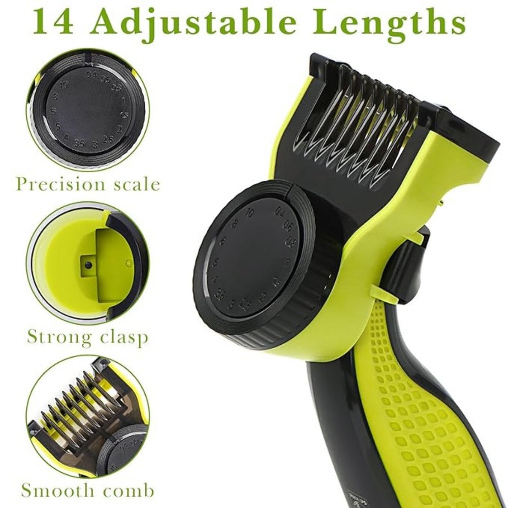 14-in-1 Adjustable Guards Comb for Philips One Blade Attachment