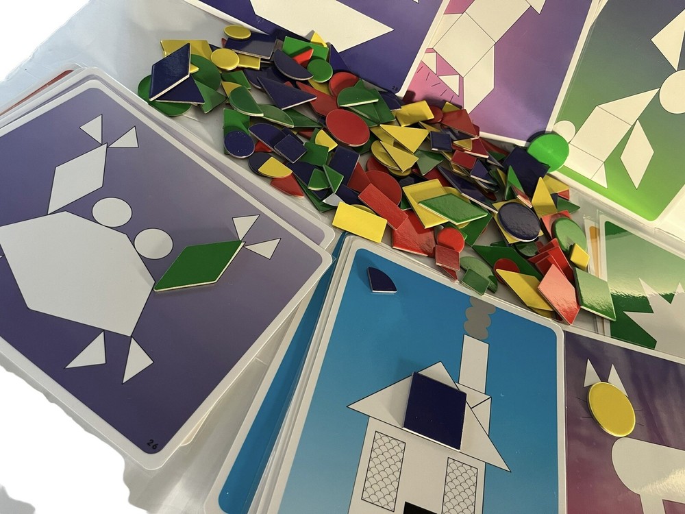 Educational Shapes With Patten Puzzles