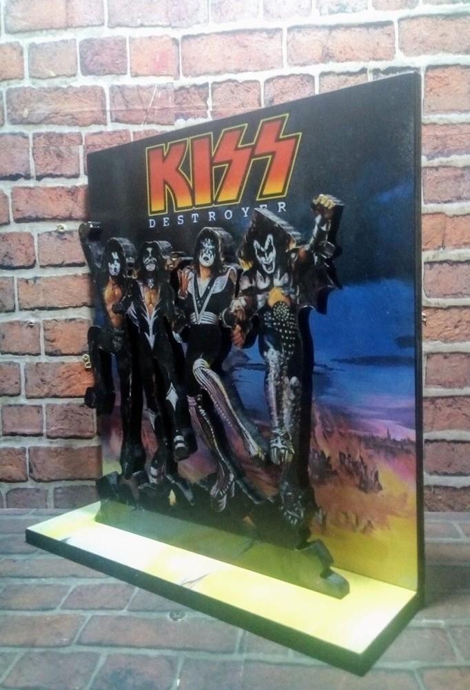 KISS Destroyer 10" x 10" DIORAMA Display STANDEE Figure Statue Doll Toy Decor cd