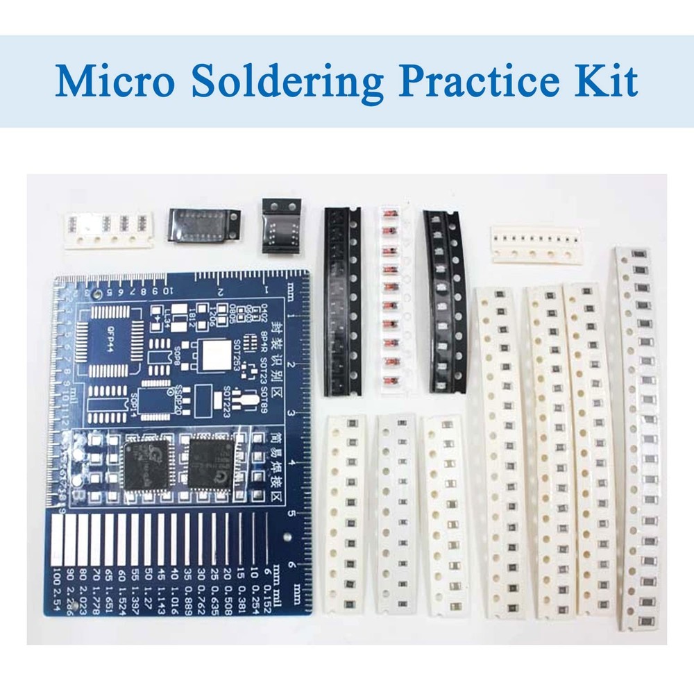 SMD/SMT Components Soldering Practice Board Electronic Project Kits DIY...