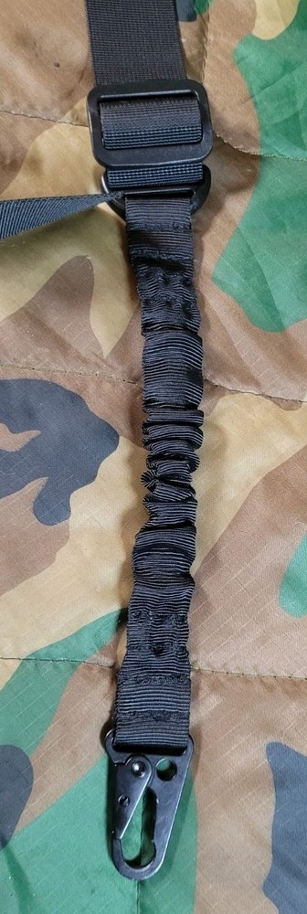 Nylon Tactical Black 2 Point Sling With Clips