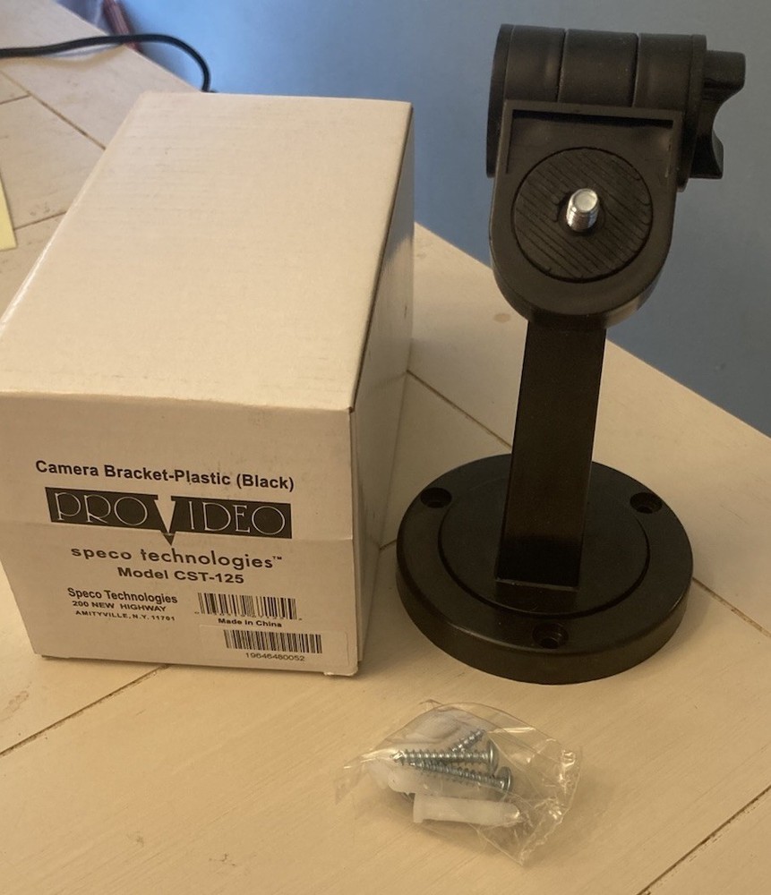 Speco Technologies CST-125 Camera Bracket Plastic - Black