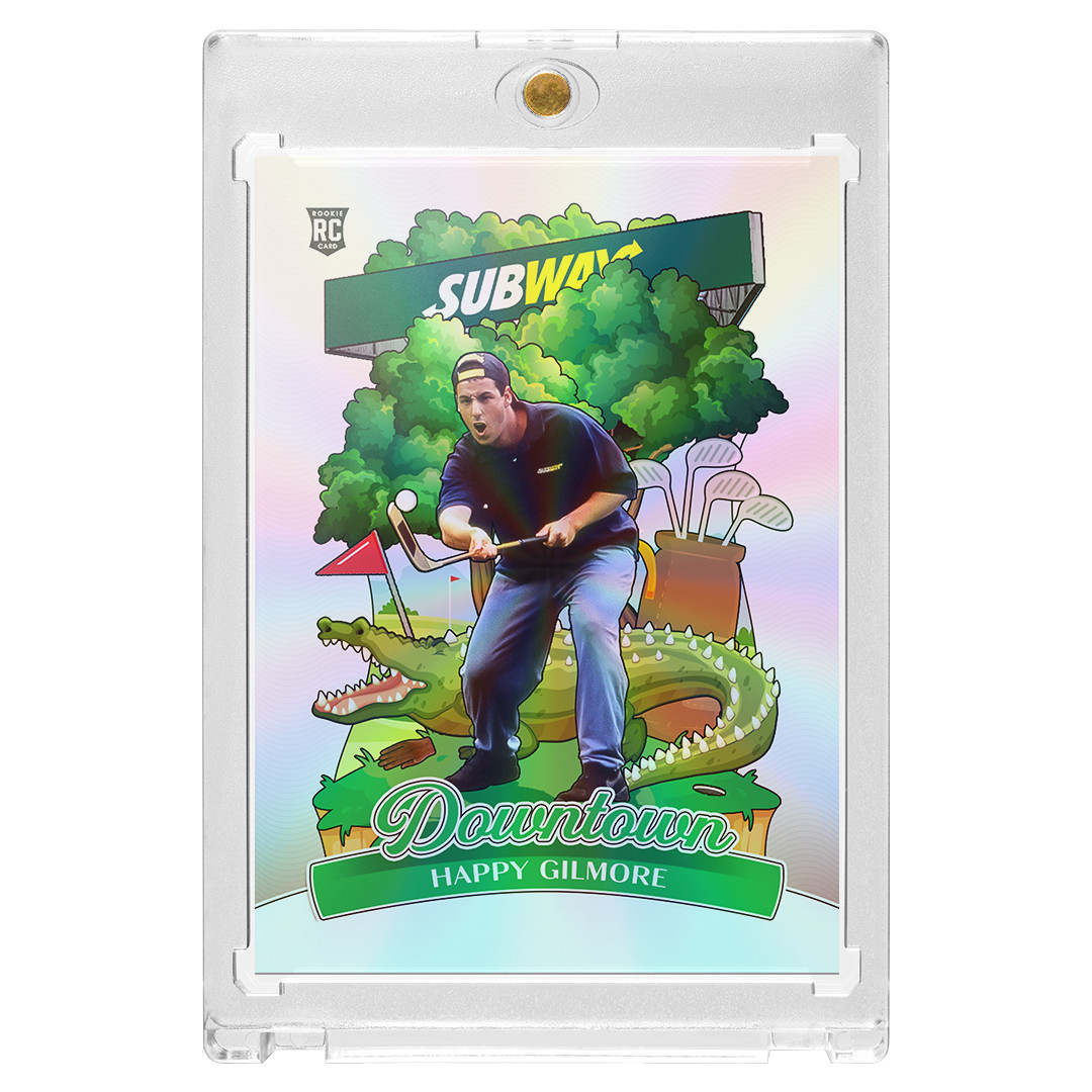 Custom Happy Gilmore x Adam Sandler Holo Golf Series Downtown Trading Card