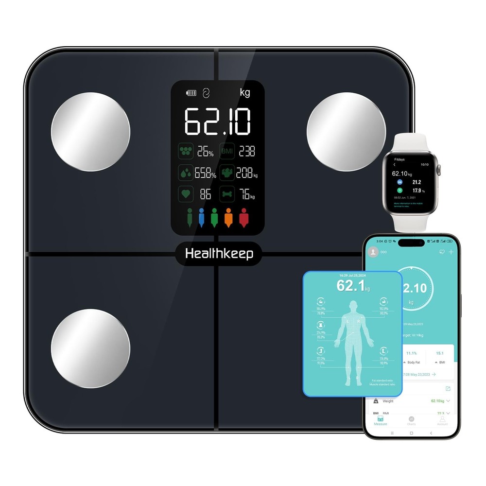 Smart Scale for Body Weight – Large Backlit Display Ultra‑Precise Ba