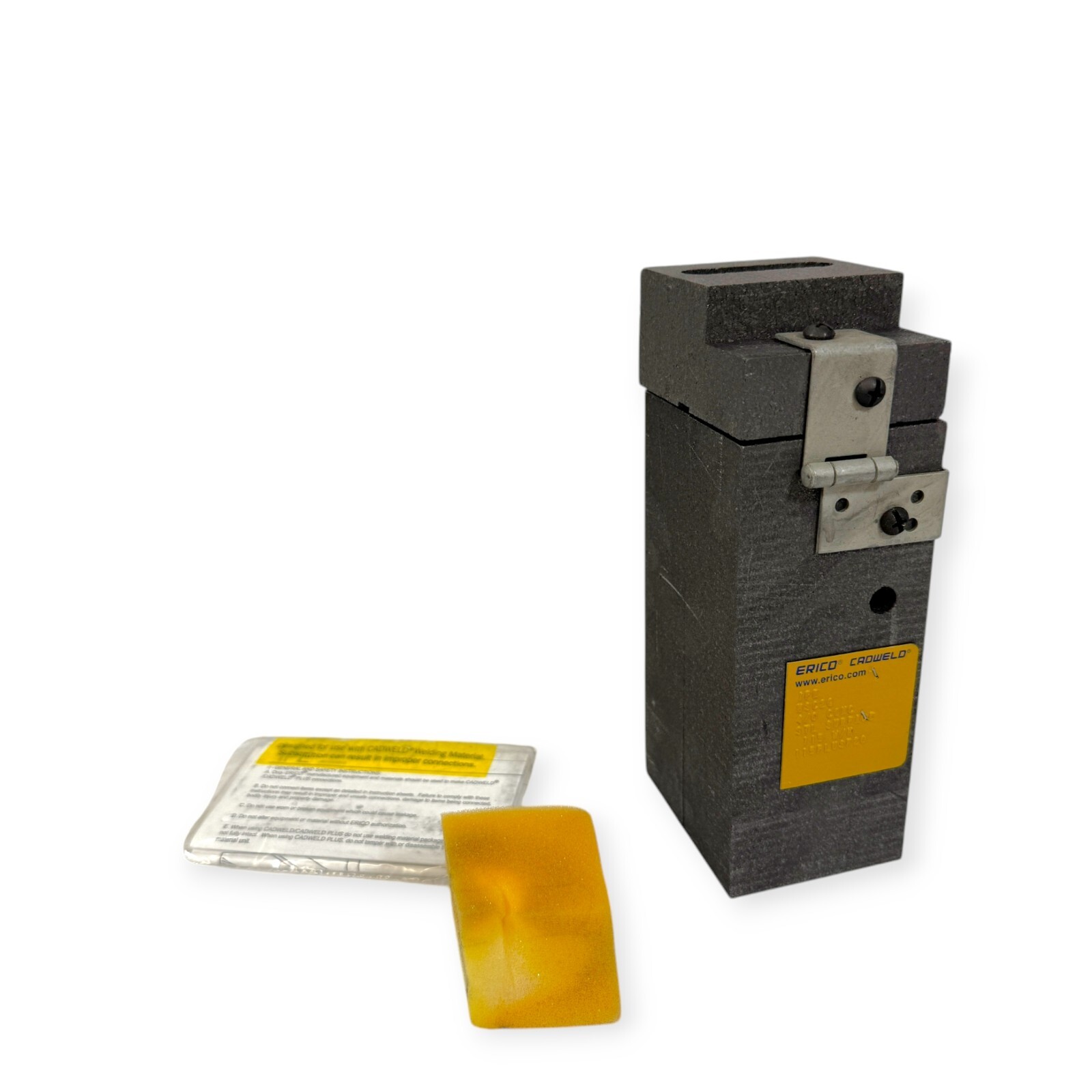 Erico Cadweld HSC2Q Graphite Mold 4/0 Concentric to Steel Pipe Flat Surface 115