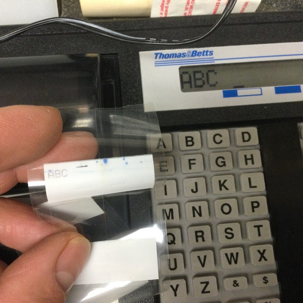 Thomas & Betts E-Z-Coder WD-25P Wire Marker Printer W/ CASE, MANUAL & RIBBONS ++