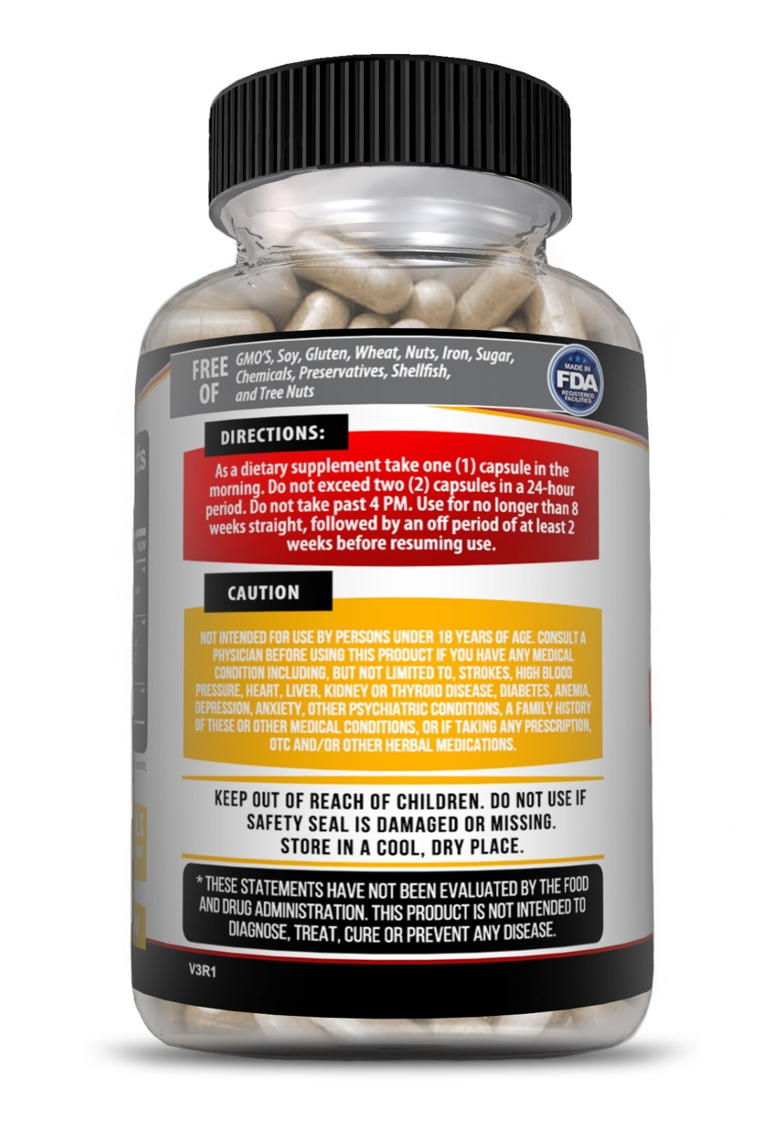 Premium OXY Burn Thermogenic 471mg Appetite Control Weight Loss Fat Burner