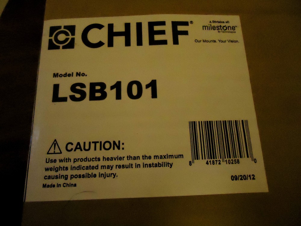 Chief LSB101  Lateral Shift Bracket (NEW)