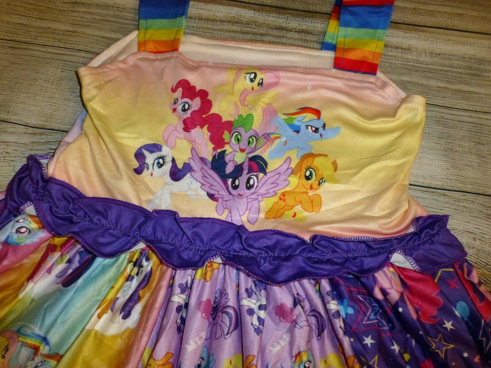 NEW Boutique My Little Pony Girls Sleeveless Ruffle Dress