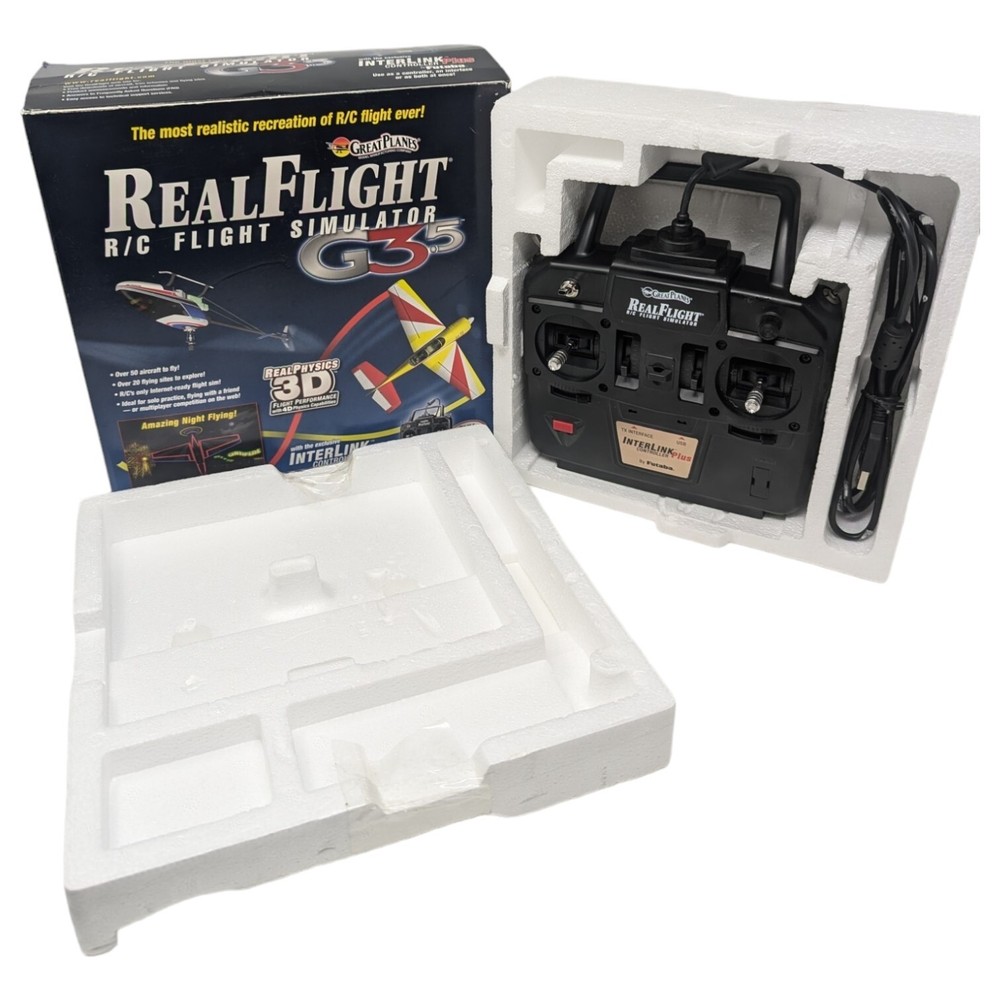Great Planes Real Flight RC Flight Simulator G3.5 Controller w/ Original Box