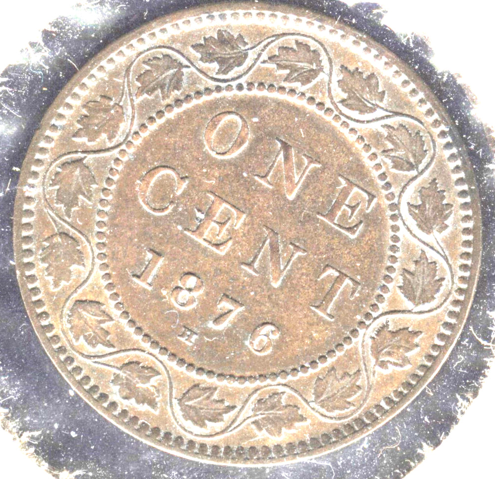 1876-H CANADA LARGE CENT