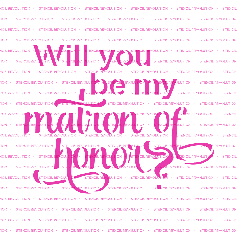 Will You Matron Cookie Stencil - Durable & Reusable Mylar Stencils