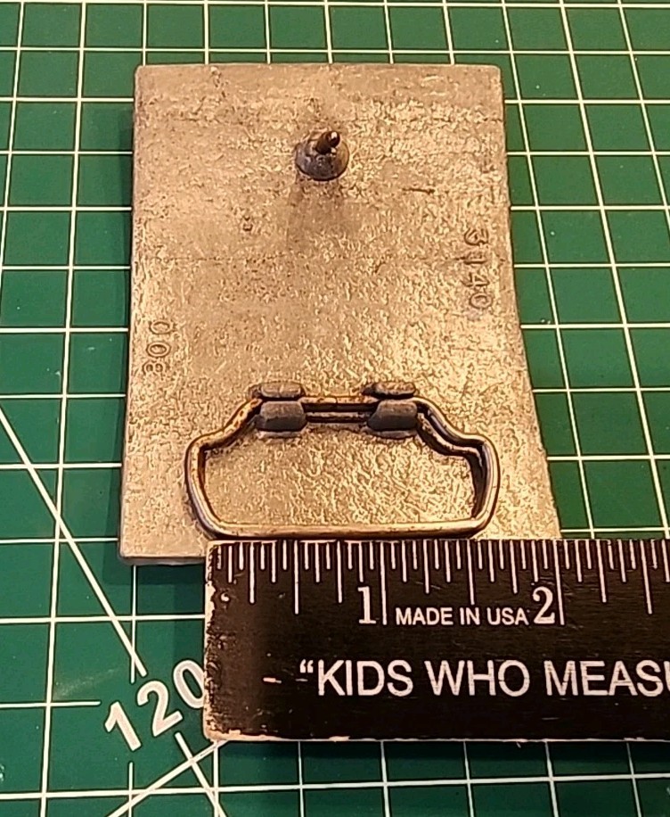 Vtg ? Coca Cola Belt Buckle Atlanta Georgia Tiffany Foundry Topless Lady - mjkRR