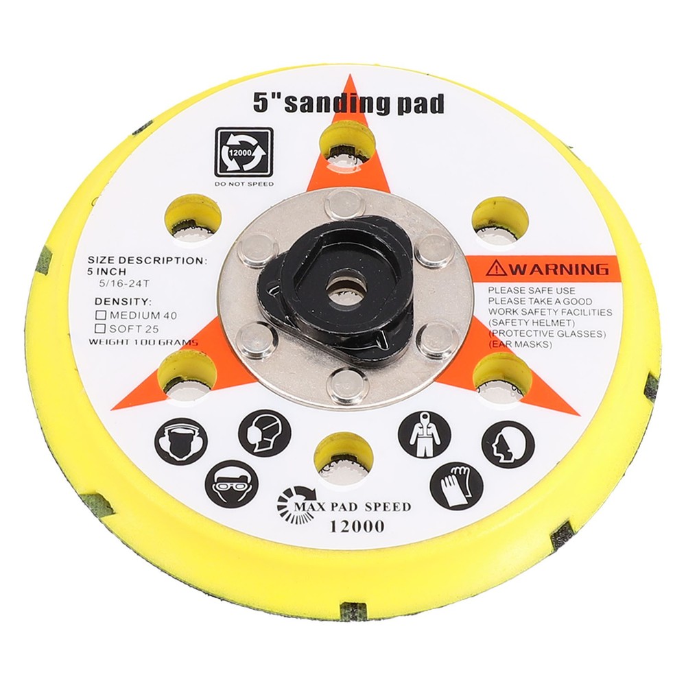 1PC Heat Dissipation 125mm Sanding Pad Backing Plate For Efficient Workflow