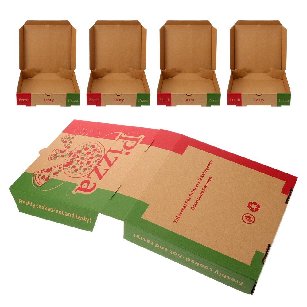 5 Pcs Pizza Packaging Box Boxes for Party Cookie Storage Containers