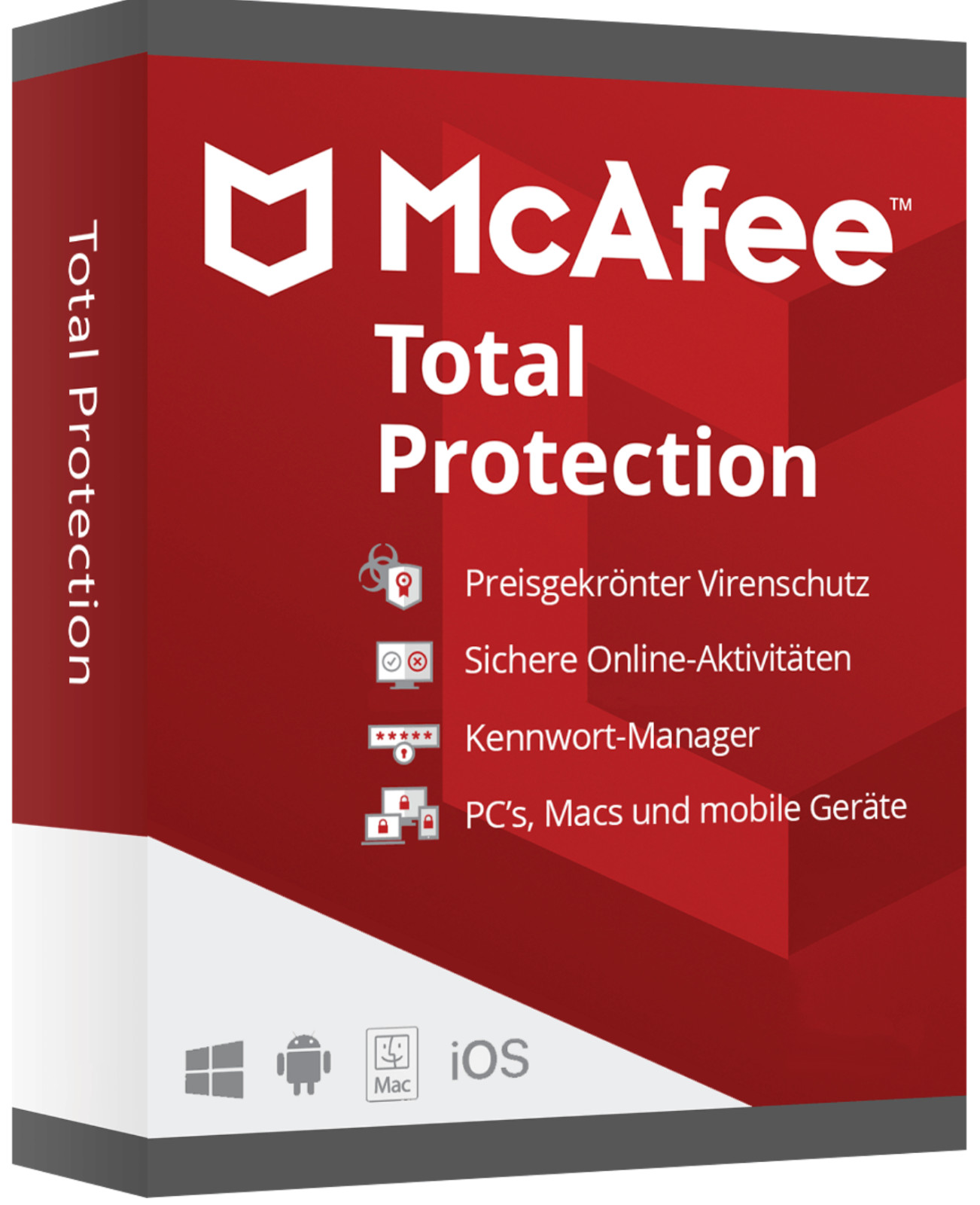 McAfee Total Protection 2025 5 Devices 2 Year | FULL VERSION / Upgrade | Antivirus