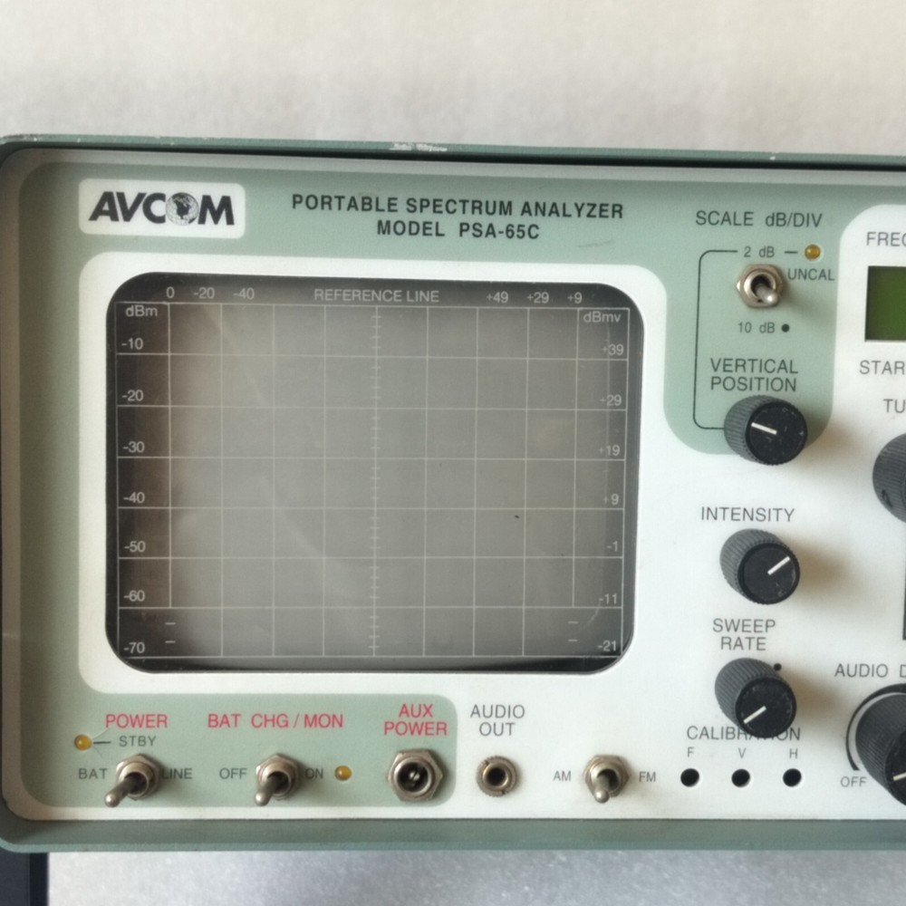 AVCOM PORTABLE SPECTRUM ANALYZER(MODEL PSA-65C)